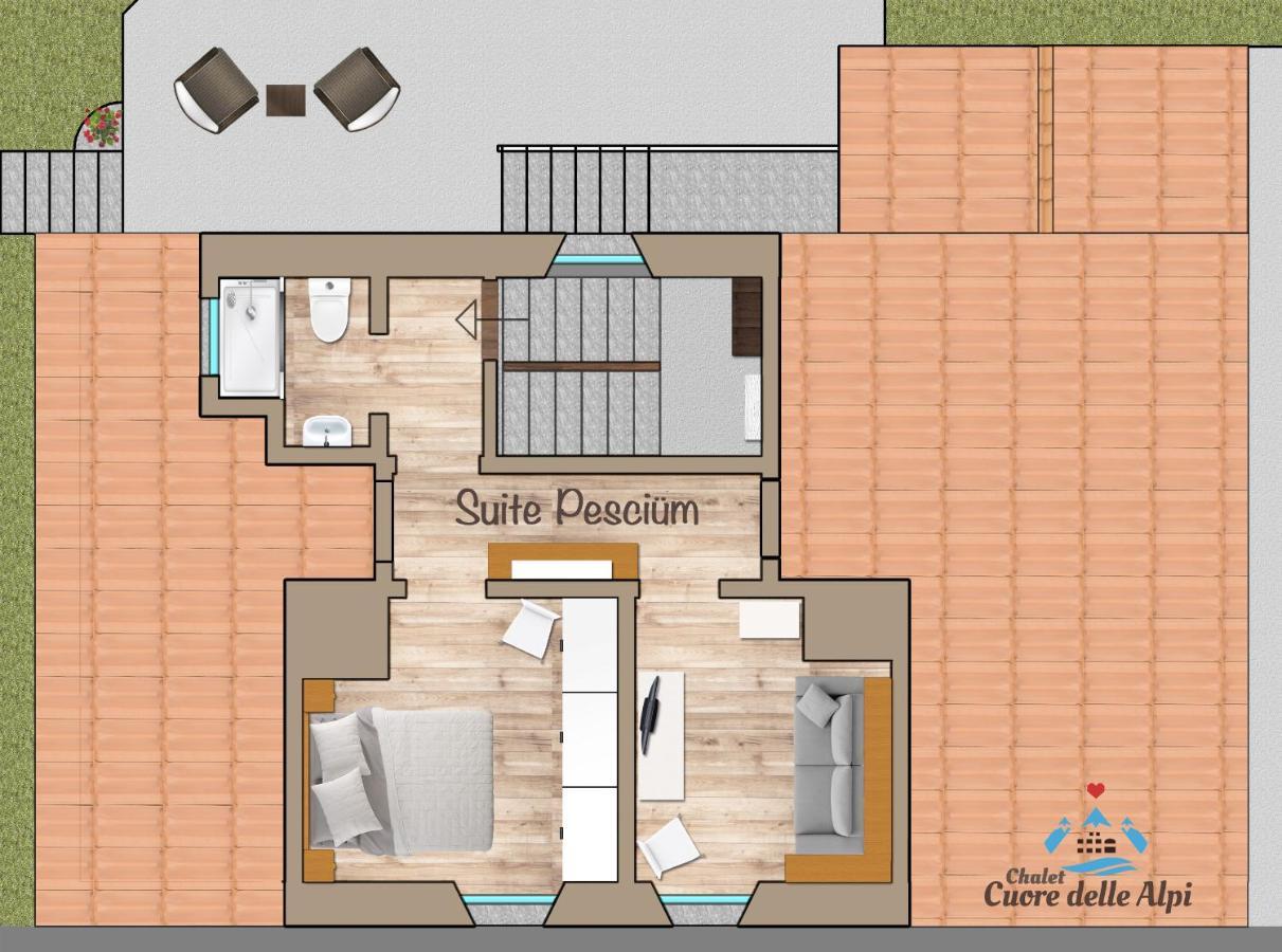 Chalet Cuore Delle Alpi 아이롤로 외부 사진