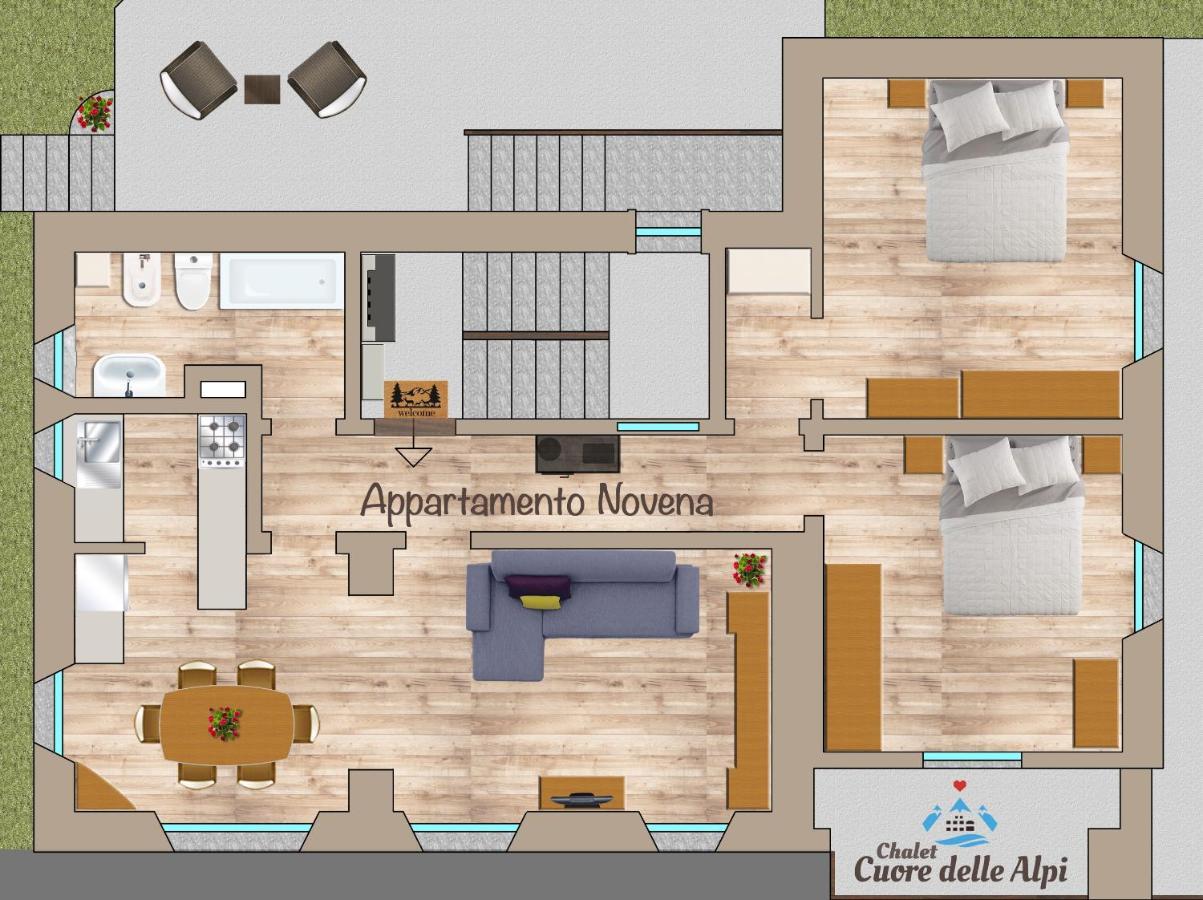 Chalet Cuore Delle Alpi 아이롤로 외부 사진